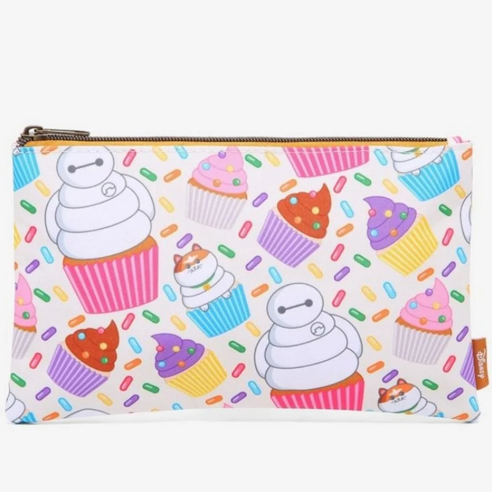 Loungefly Baymax cupcake mini backpack and makeup bag